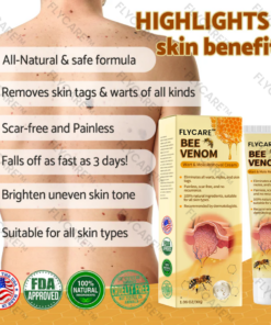 FLYCARE™ Bee Venom Mole and Wart Treatment Cream