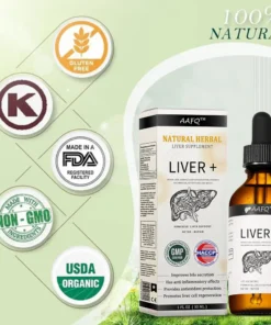 AAFQ® Natural Herbal Liver Supplement - Powerful Liver Support - Detox & Repair - Herbal Supplements