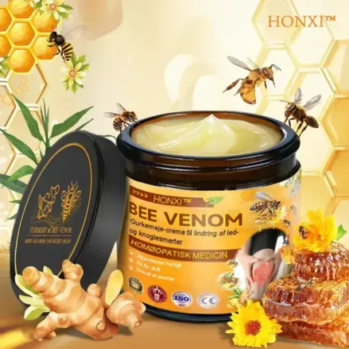 HONXI™ Bee Venom & Gurkemeje-creme til lindring af led-og knoglesmerter