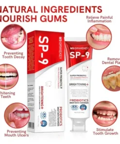 Super Probiotic-9 Toothpaste with 9 Probiotics oalance Oral microbiota strength