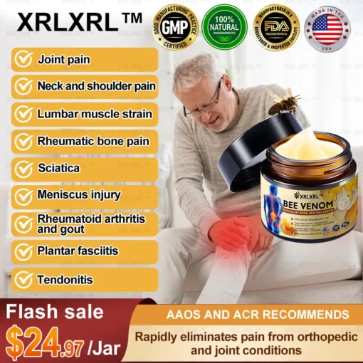 XRLXRL™ Bee Venom Arthritis Therapy Cream