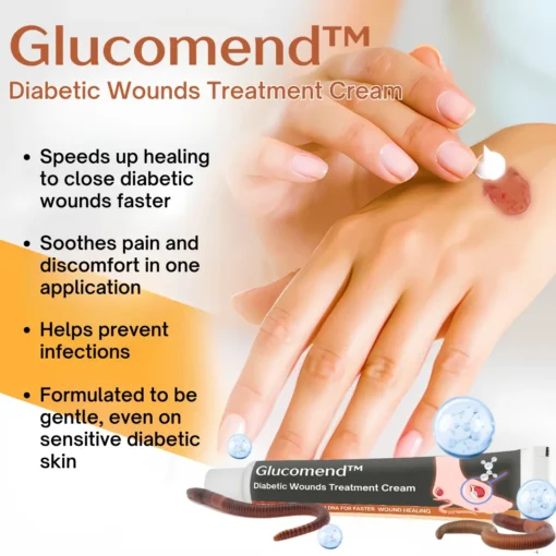 Glucomend™ Diabetic Wounds Treatment Cream - Image 2