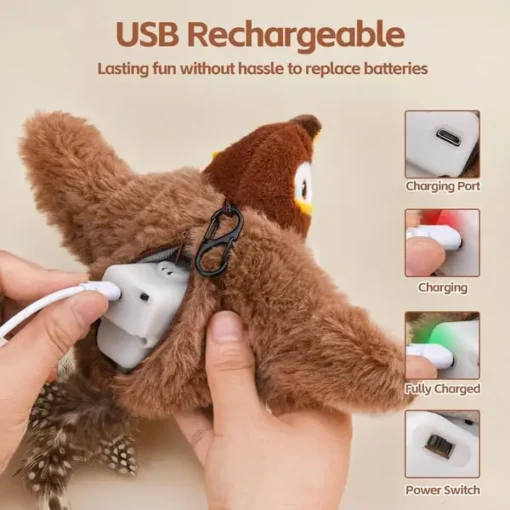 Interactive Chirping Bird Cat Toy - Image 6