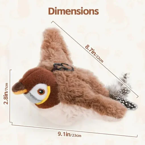 Interactive Chirping Bird Cat Toy - Image 8