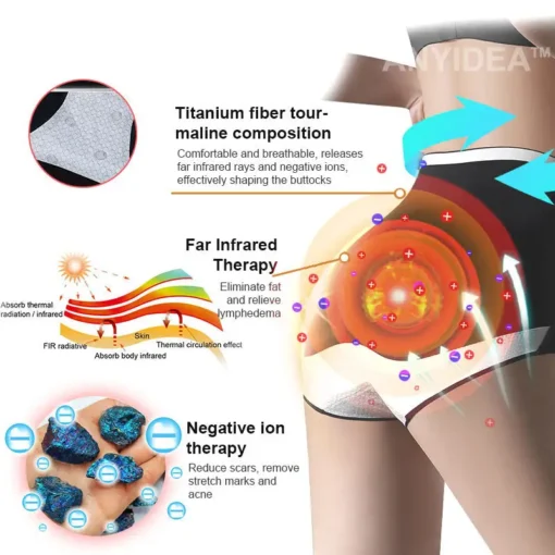 Medical Grade Titanium Fiber Self-heating Tourmaline Shaping Shorts - Image 10