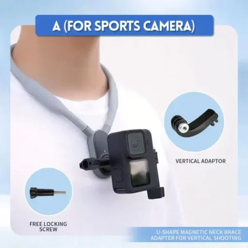 U-shape Neck Holder Mount for Sports Camera