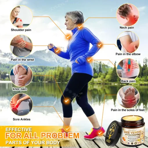 ZVLZVL™ Bee Venom Instant Ultra Strength Pain Relief Therapy Cream - Image 9